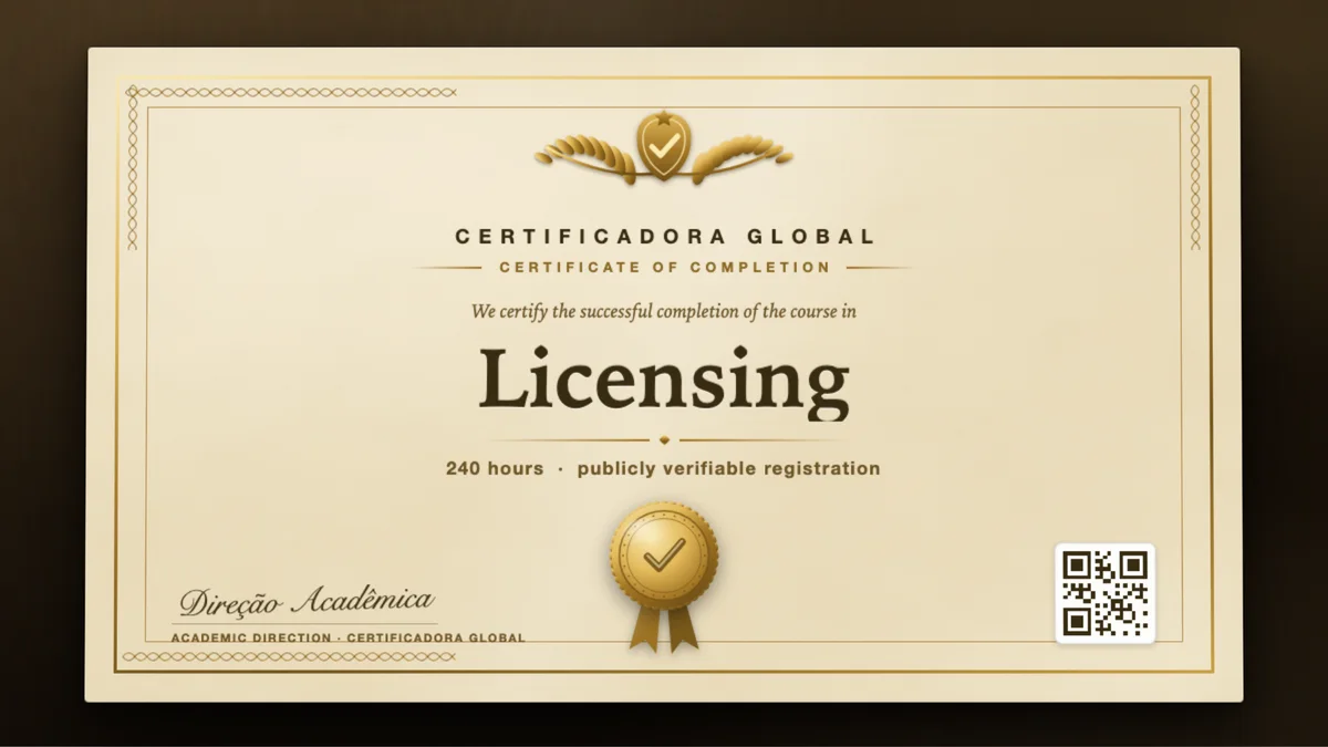 Cover of the Licensing course