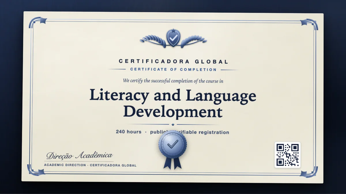 Cover of the Literacy and Language Development course