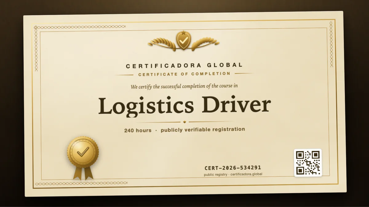 Cover of the Logistics Driver course