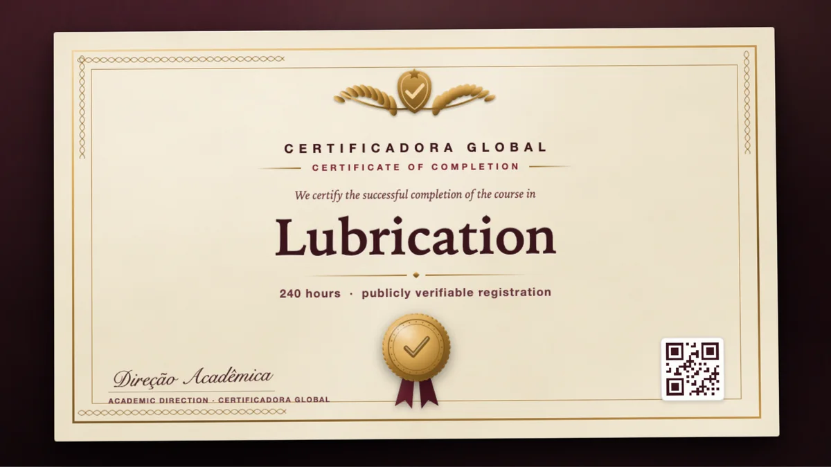 Cover of the Lubrication course