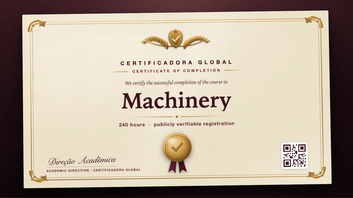 Cover of the Machinery course