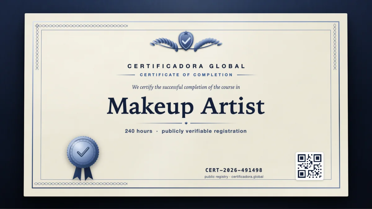Cover of the Makeup Artist course