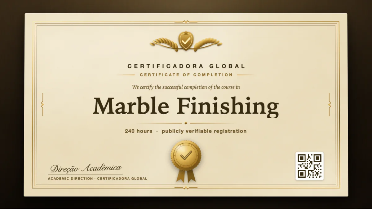 Cover of the Marble Finishing course
