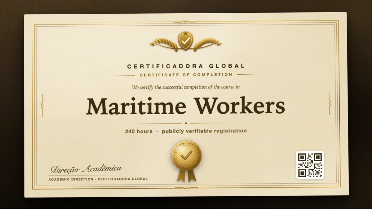 Cover of the Maritime Workers course
