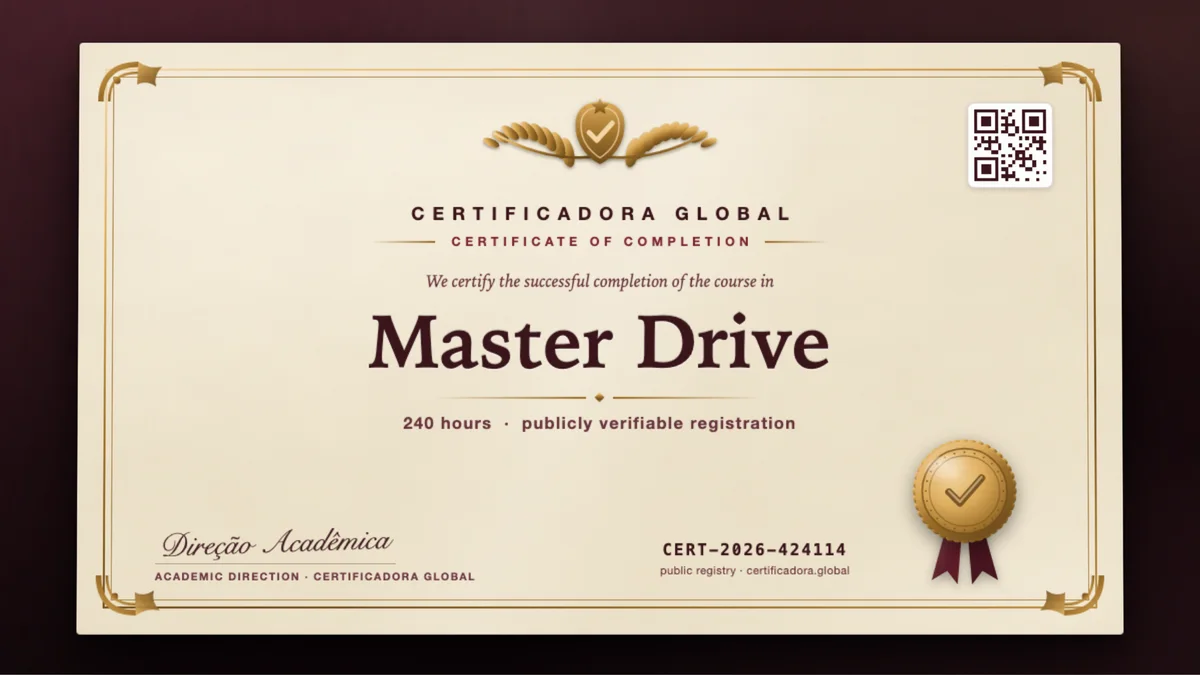 Cover of the Master Drive course