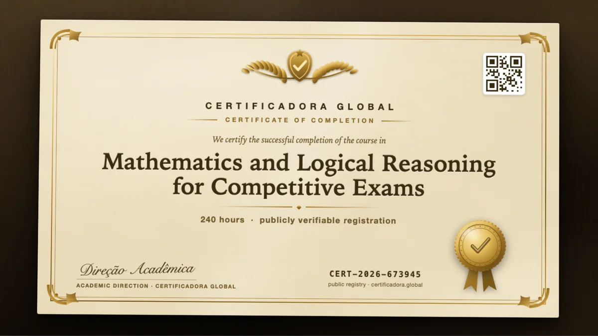 Cover of the Mathematics and Logical Reasoning for Competitive Exams course