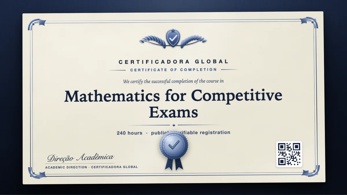 Cover of the Mathematics for Competitive Exams course