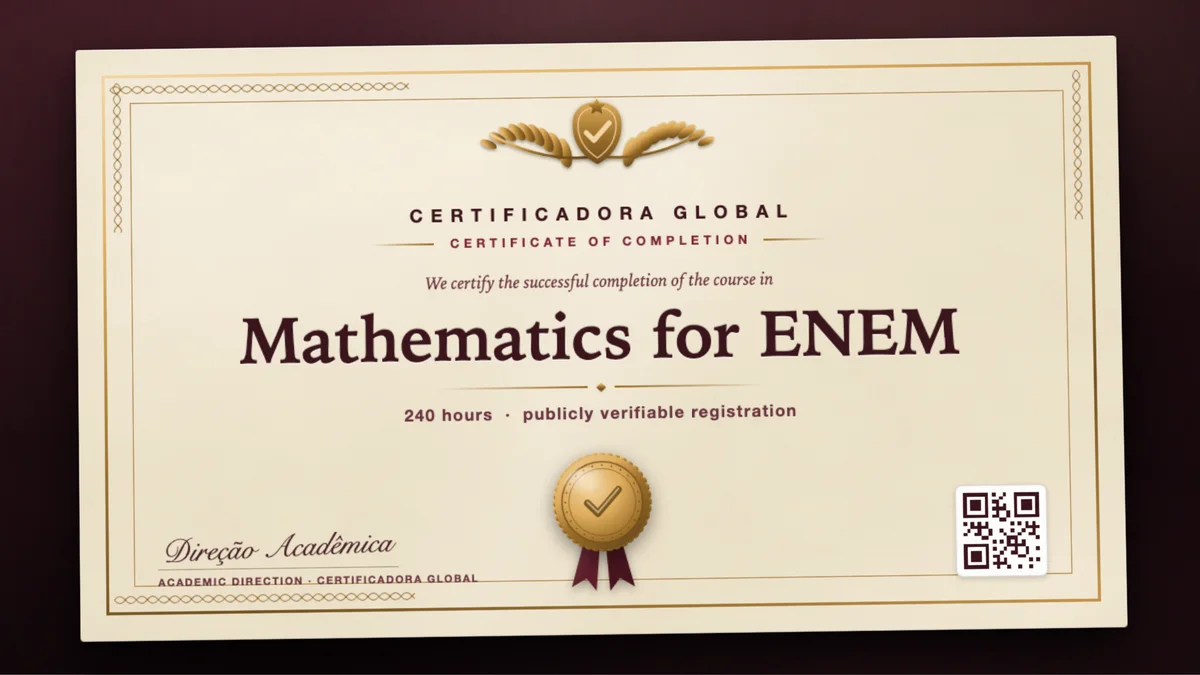 Cover of the Mathematics for ENEM course