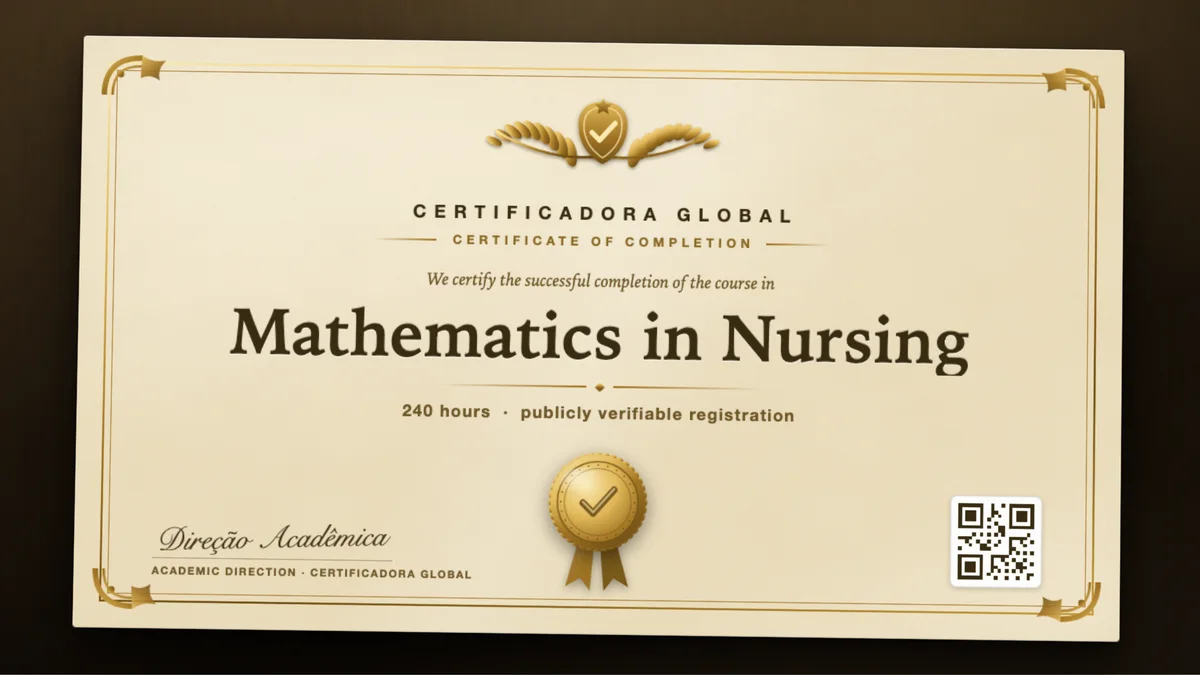 Cover of the Mathematics in Nursing course