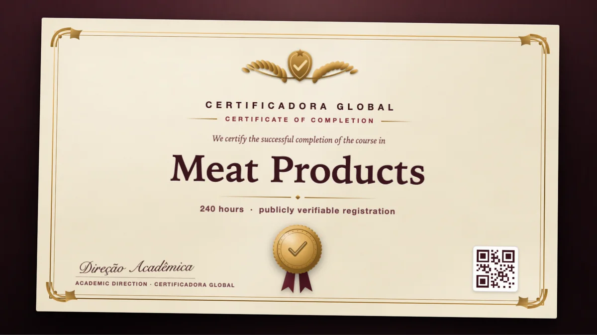 Cover of the Meat Products course