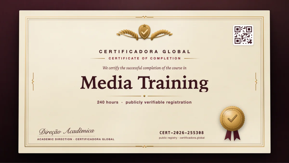 Cover of the Media Training course