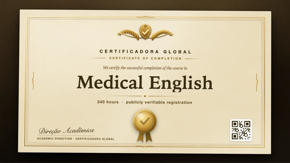 Cover of the Medical English course