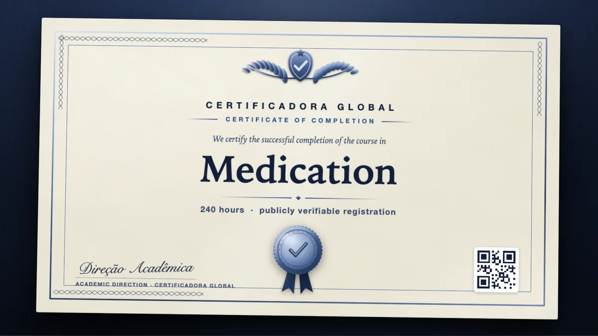 Cover of the Medication course