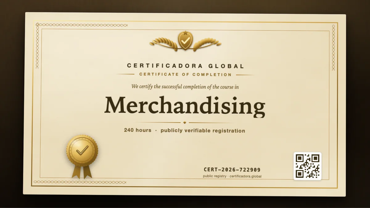 Cover of the Merchandising course