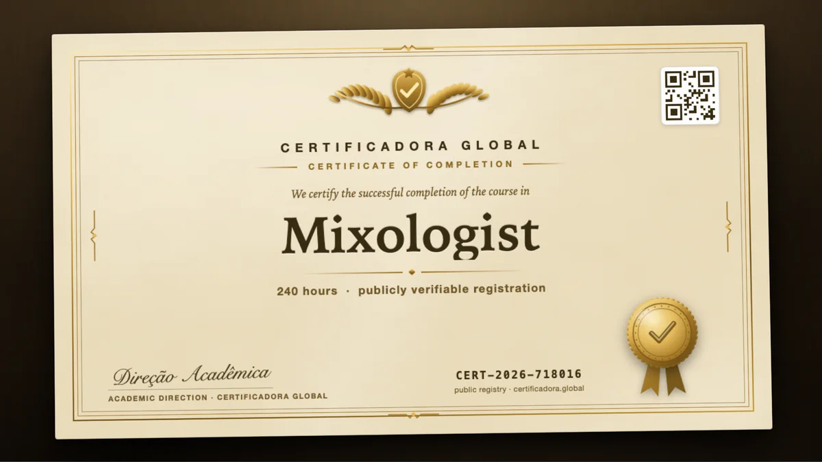 Cover of the Mixologist course