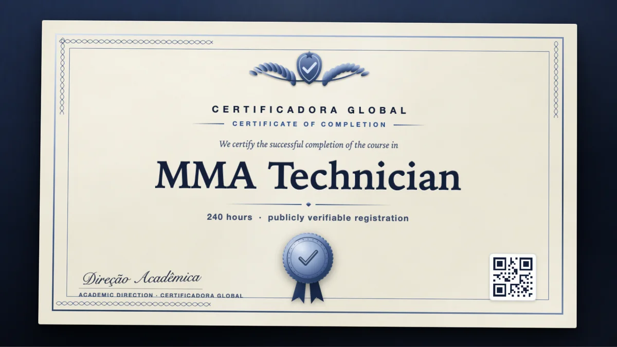 Cover of the MMA Technician course