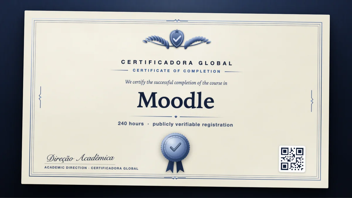 Cover of the Moodle course