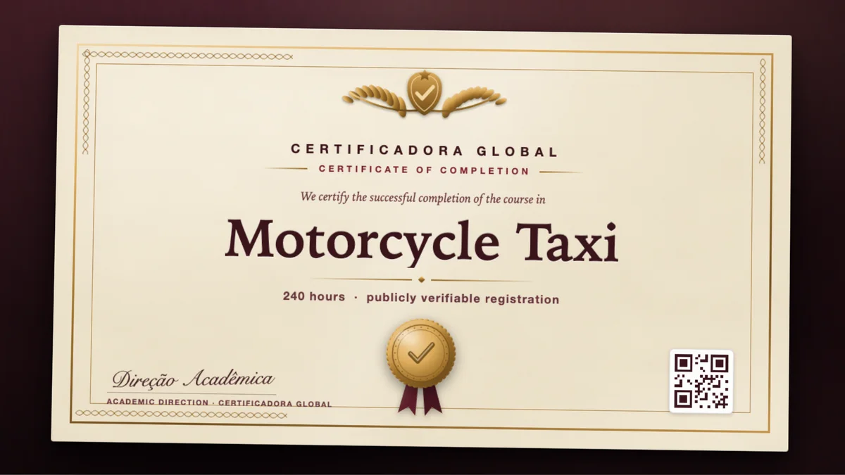 Cover of the Motorcycle Taxi course