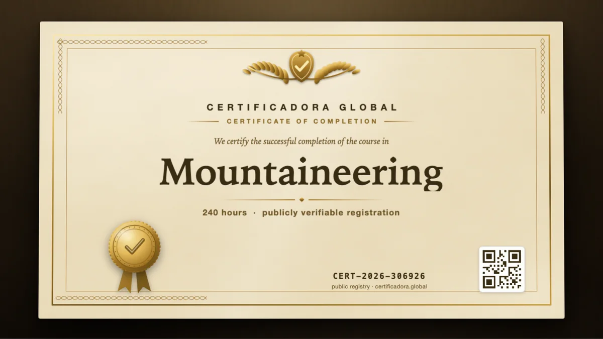 Cover of the Mountaineering course