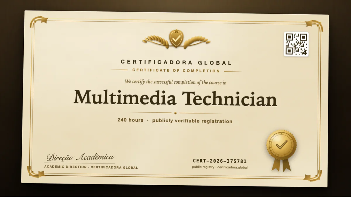 Cover of the Multimedia Technician course