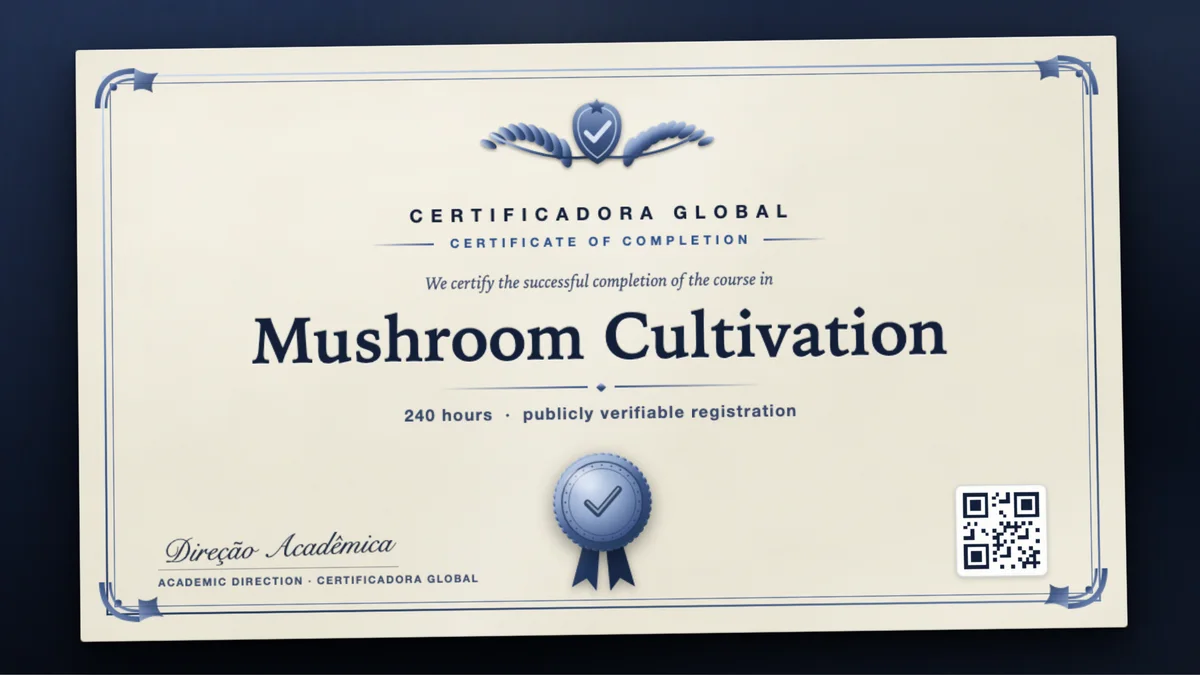 Cover of the Mushroom Cultivation course