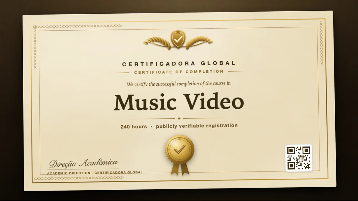 Cover of the Music Video course