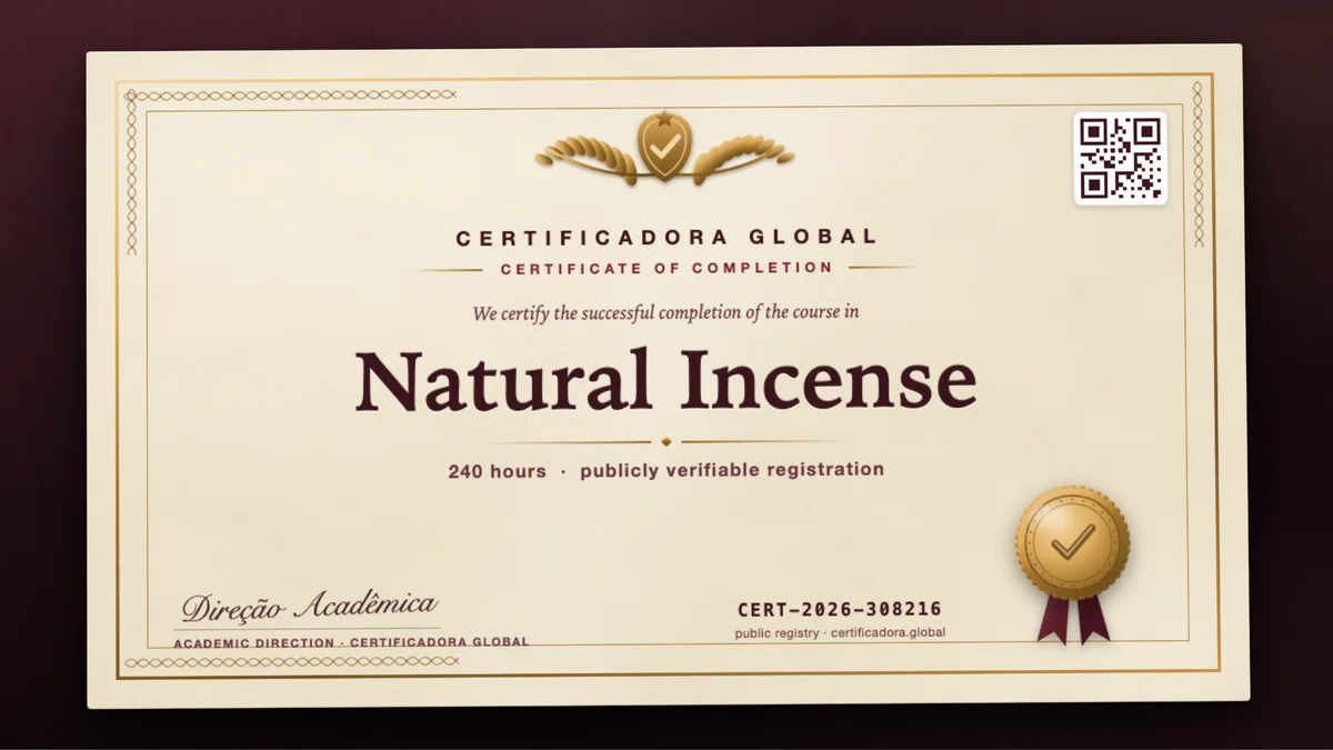 Cover of the Natural Incense course