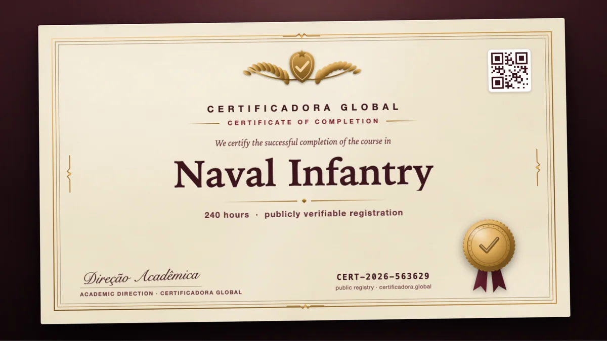 Cover of the Naval Infantry course