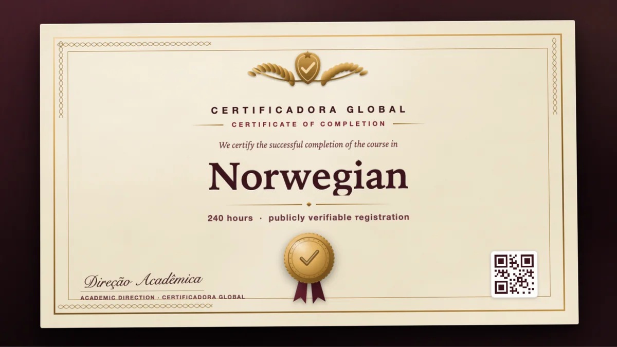 Cover of the Norwegian course