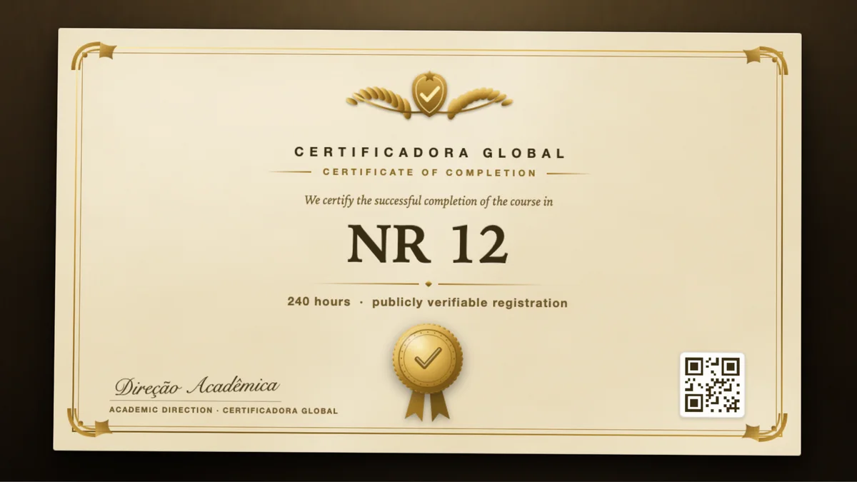 Cover of the NR 12 course