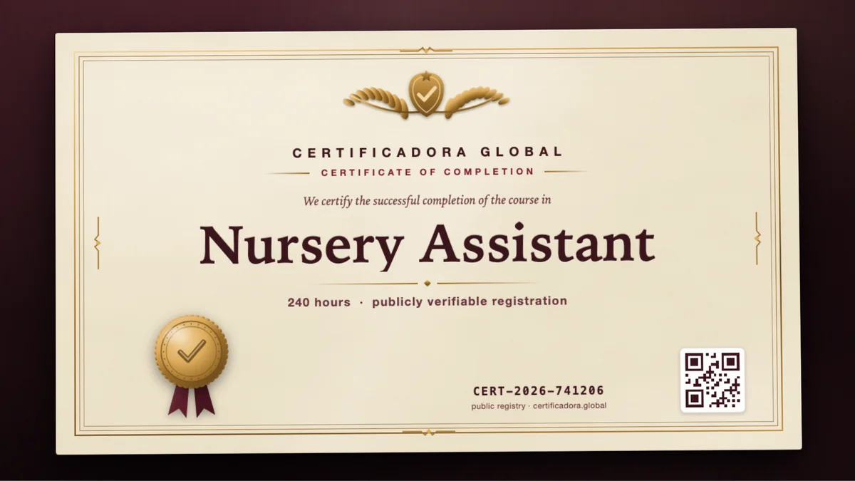 Cover of the Nursery Assistant course