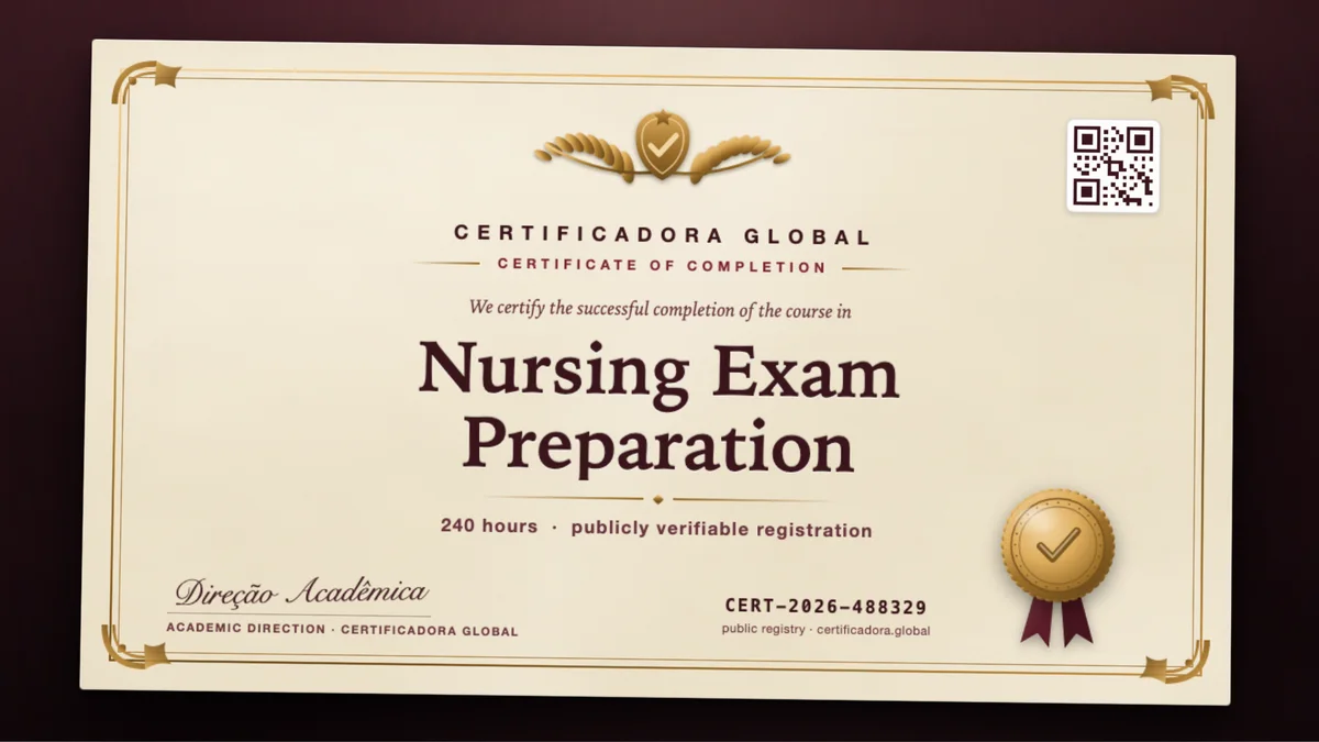 Cover of the Nursing Exam Preparation course