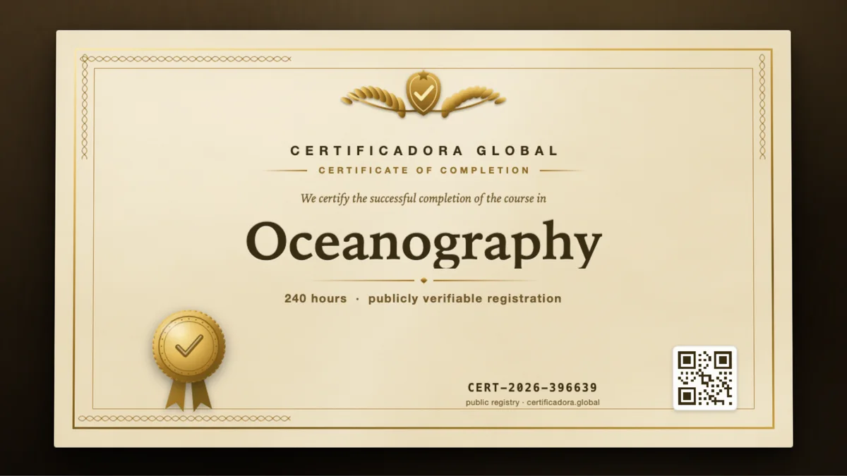 Cover of the Oceanography course