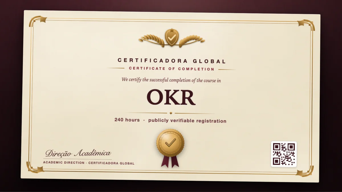 Cover of the OKR course