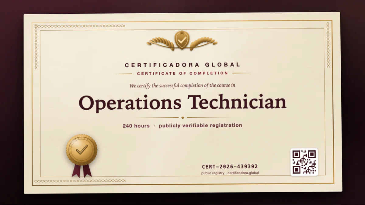 Cover of the Operations Technician course