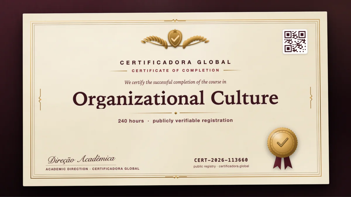 Cover of the Organizational Culture course