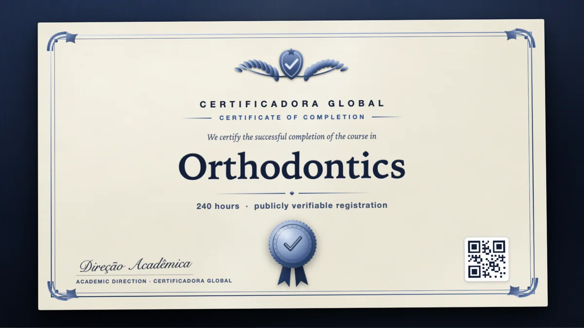 Cover of the Orthodontics course