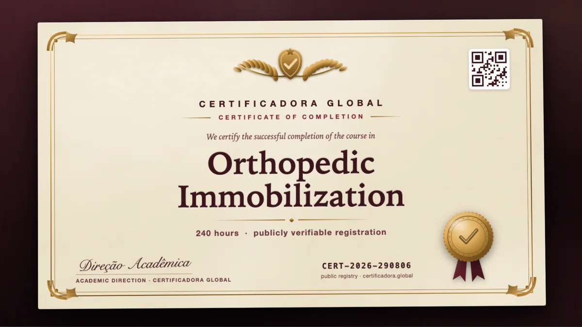 Cover of the Orthopedic Immobilization course
