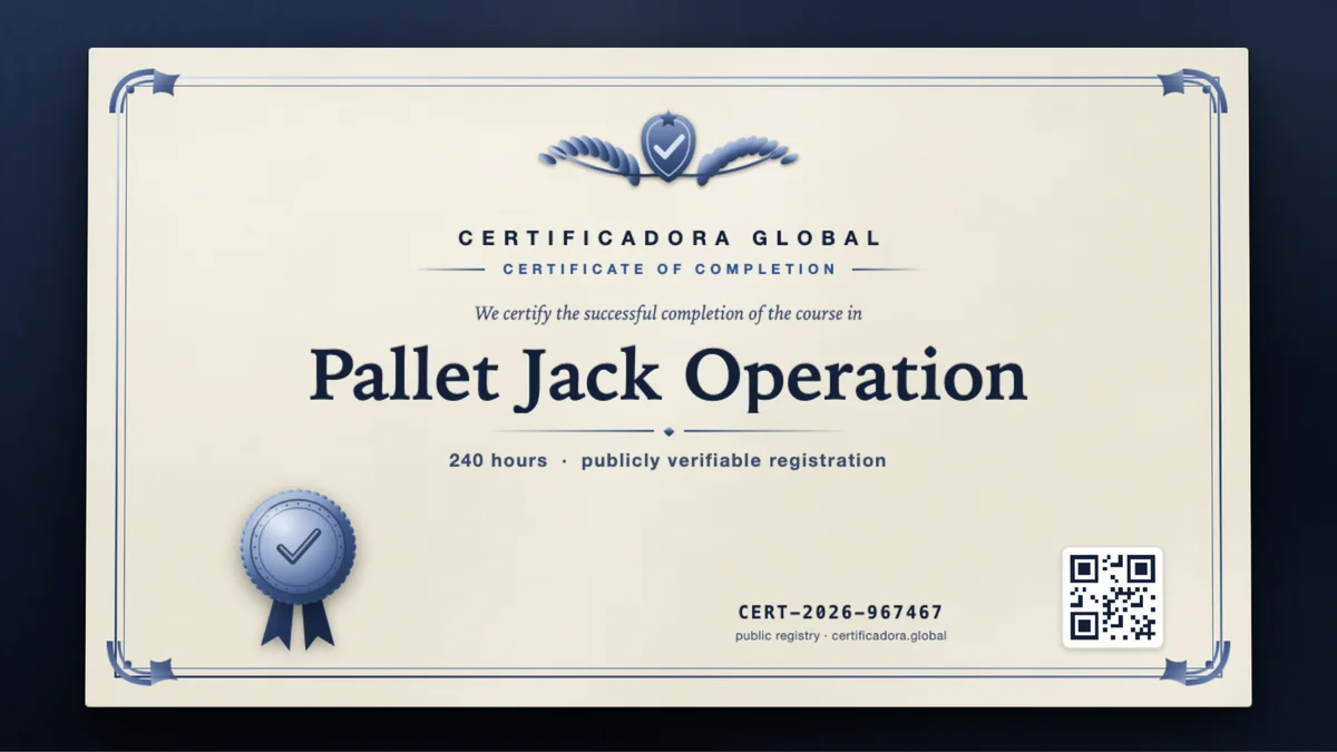 Cover of the Pallet Jack Operation course