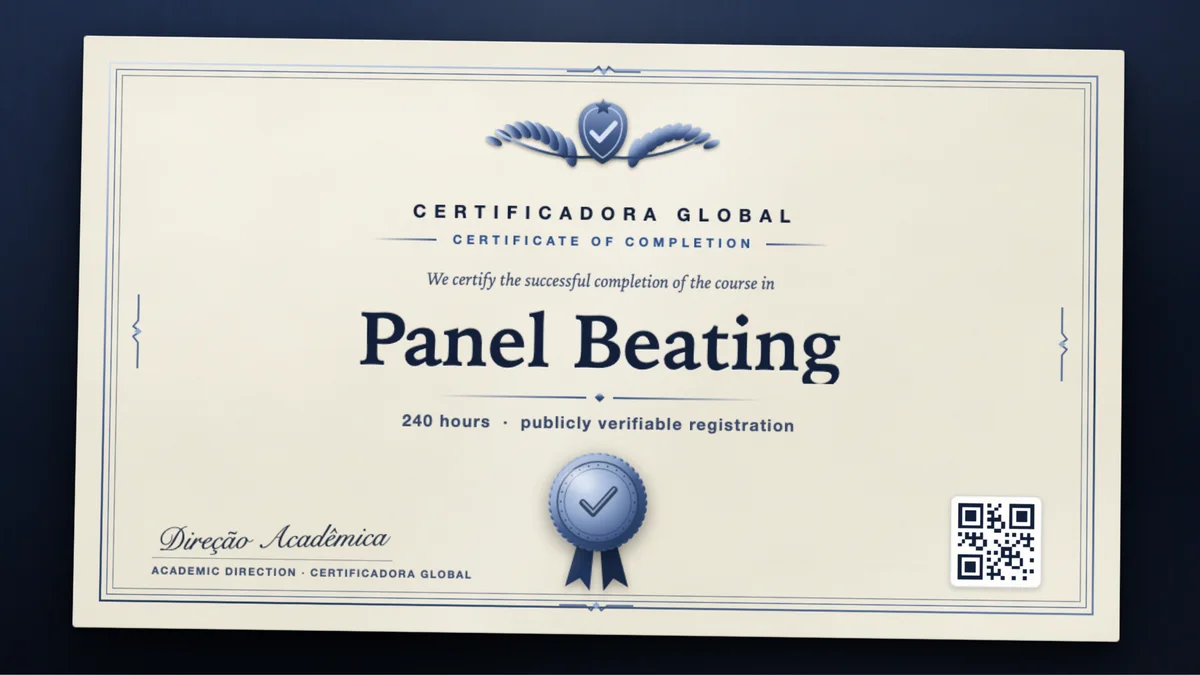 Cover of the Panel Beating course