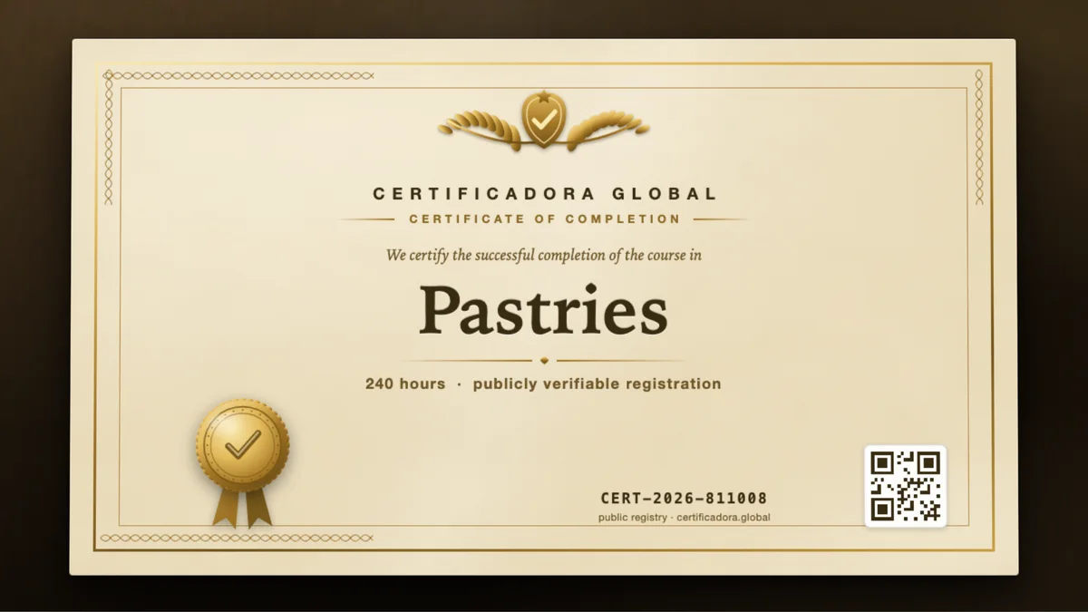 Cover of the Pastries course