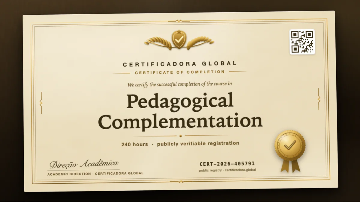 Cover of the Pedagogical Complementation course