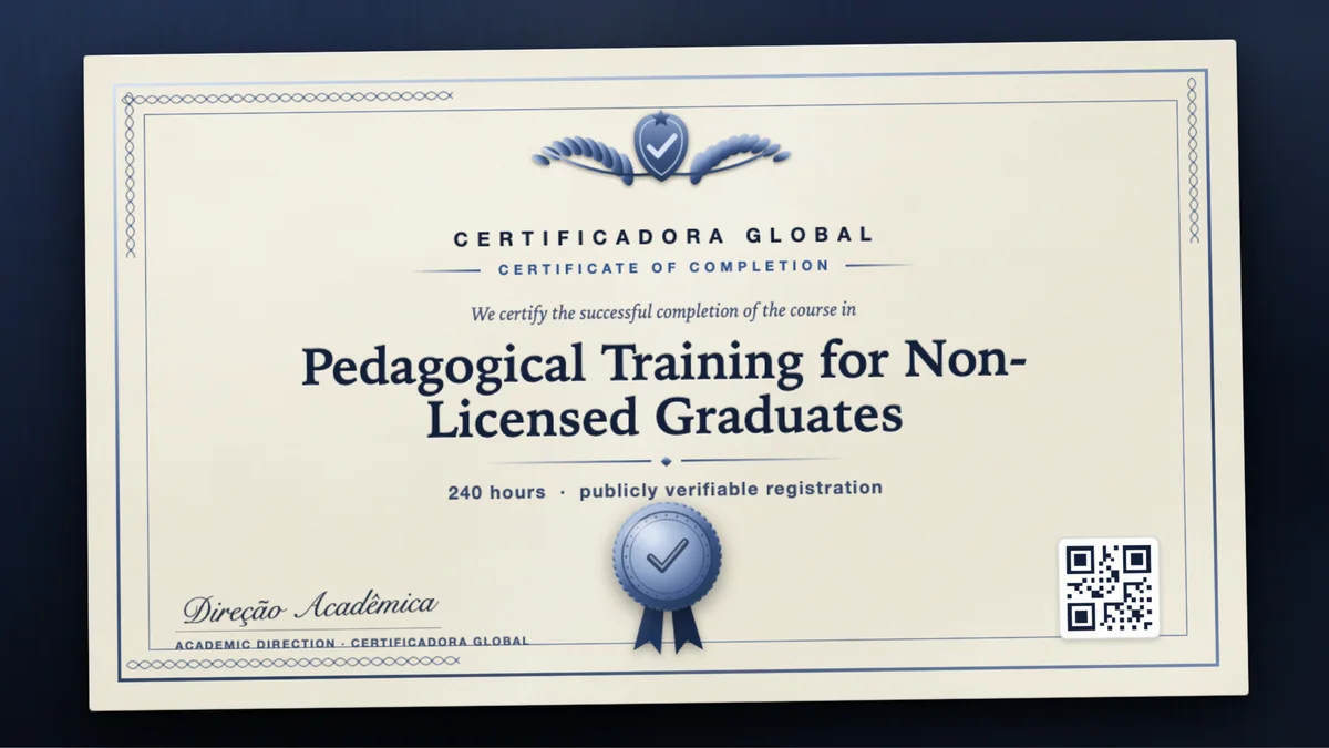 Cover of the Pedagogical Training for Non-Licensed Graduates course