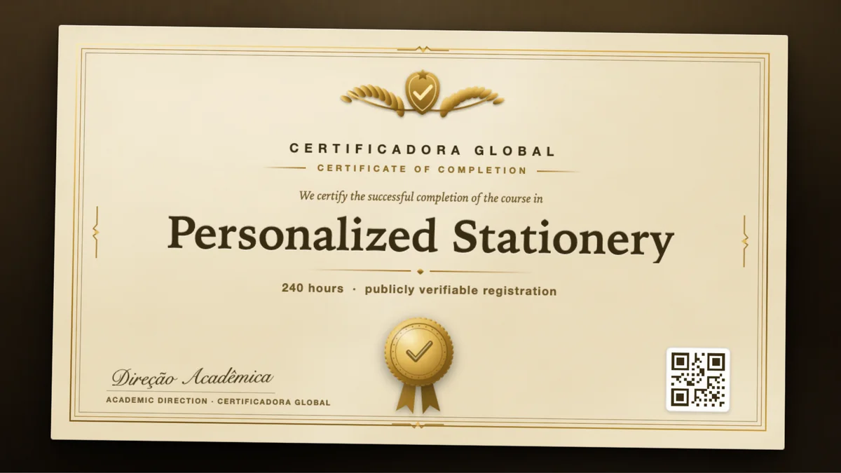 Cover of the Personalized Stationery course