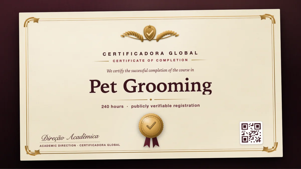 Cover of the Pet Grooming course