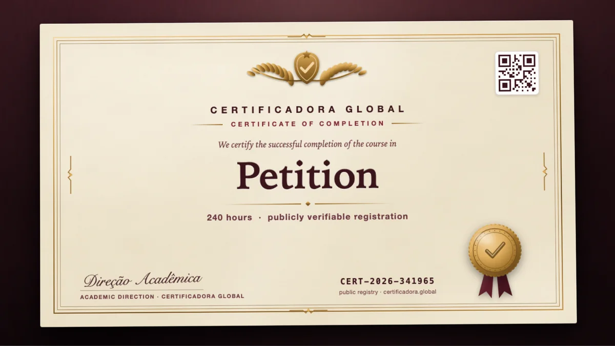 Cover of the Petition course