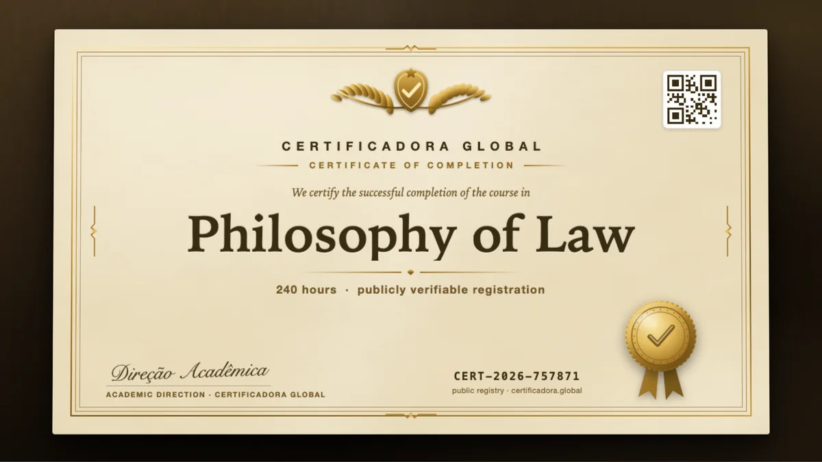 Cover of the Philosophy of Law course