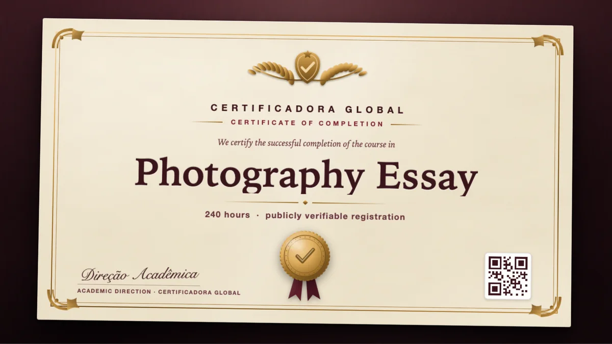 Cover of the Photography Essay course