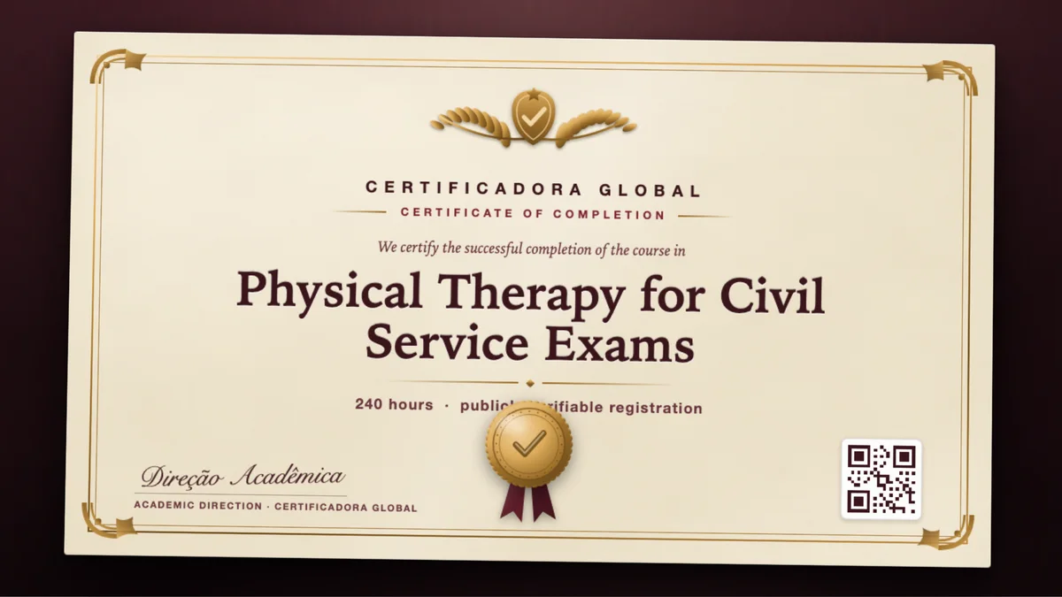 Cover of the Physical Therapy for Civil Service Exams course