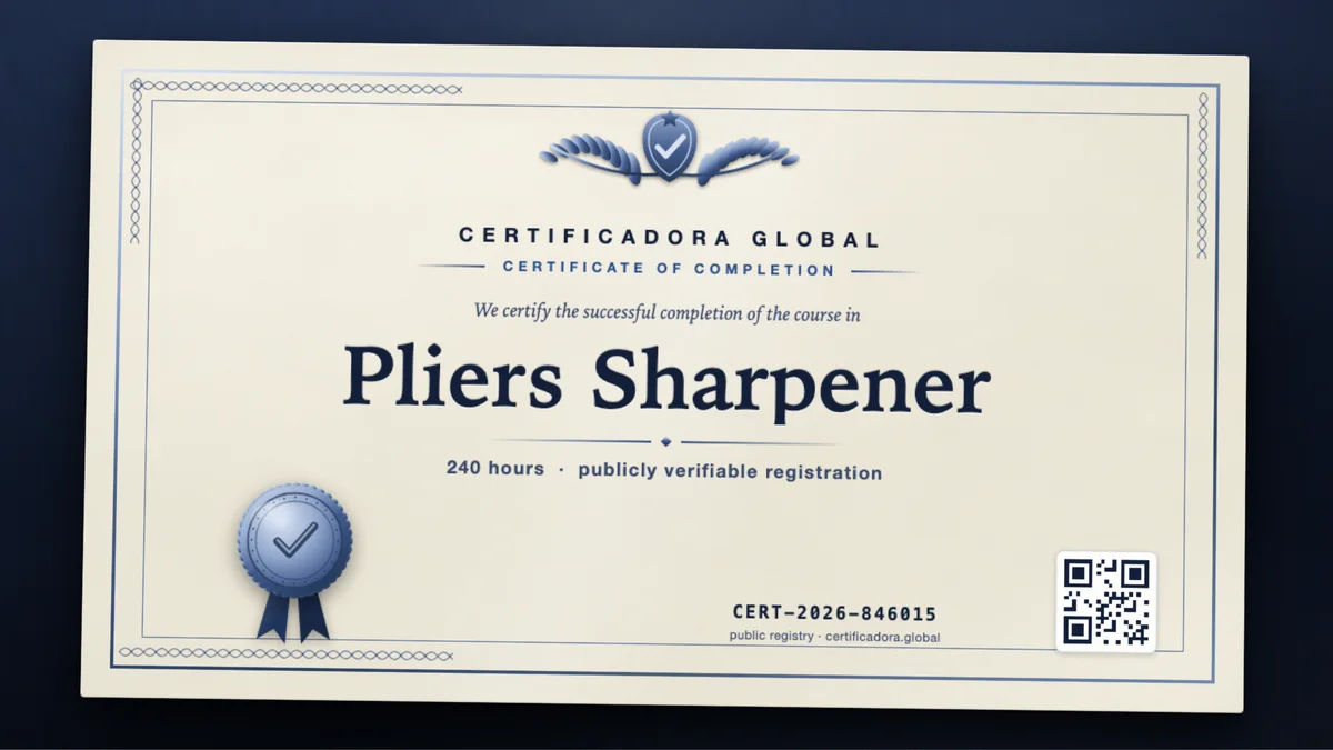 Cover of the Pliers Sharpener course